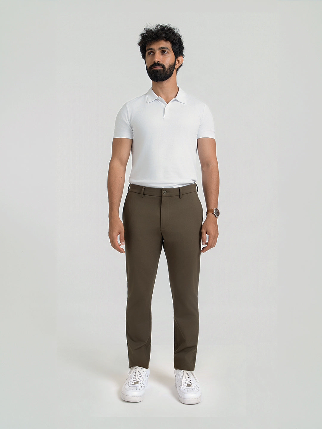 Highland Olive Slim Fit Lightweight Power Stretch Pants