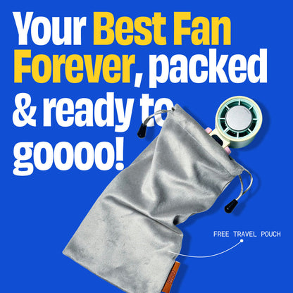 Nuuk BFF Rechargeable Personal Fan with IceTouch - Black Pink Grey | NUUK at Broadway