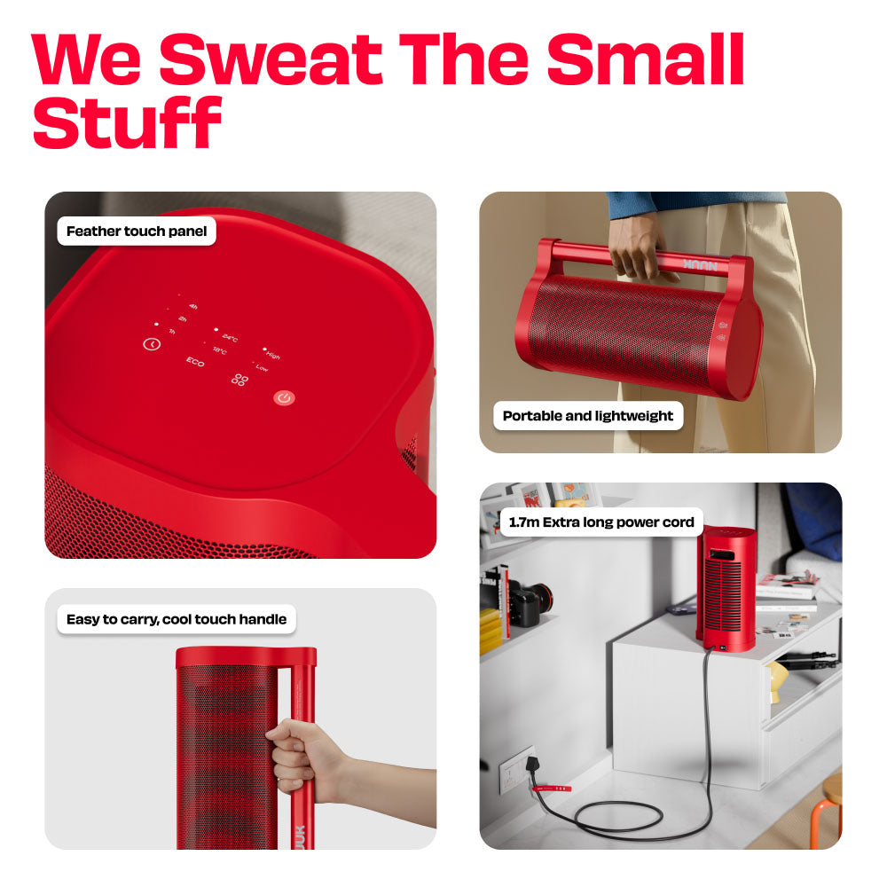 NUUK HOT BAR  2200W PTC SPACE HEATER WITH CERAMIC HEATING PLATE