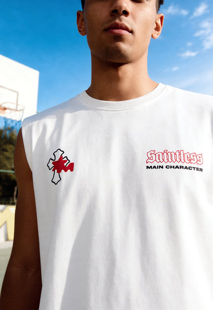 Saintless White Vest