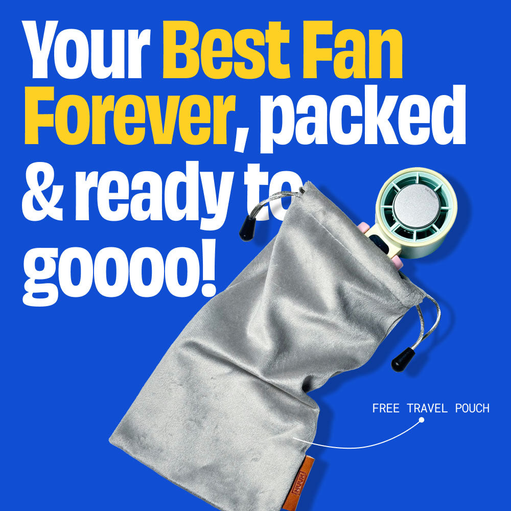 Nuuk BFF Rechargeable Personal Fan with IceTouch - Matcha Green