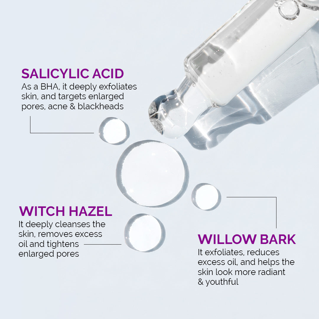 2% Salicylic Acid Face Serum for Active Acne - 30ml