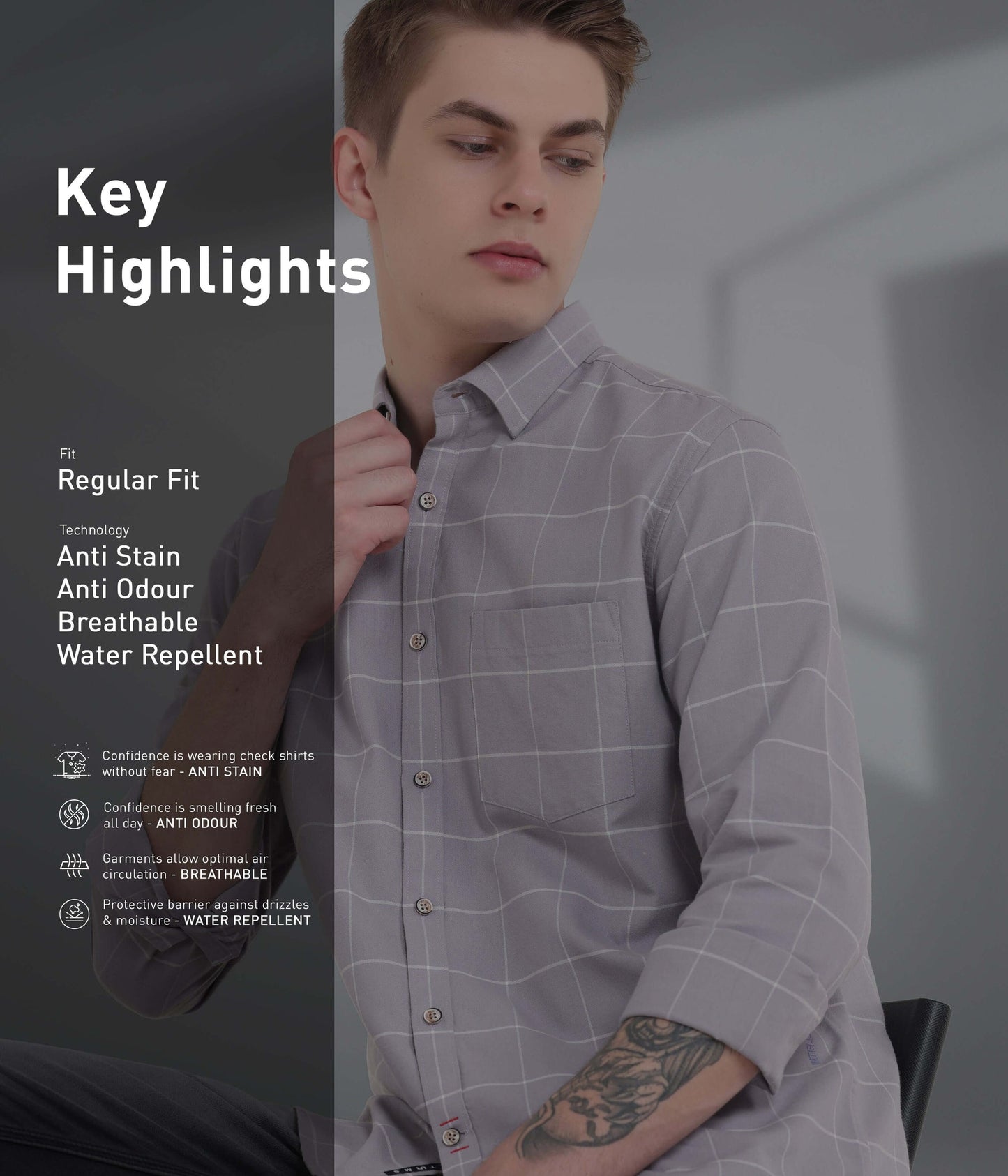 Shirt | Anti Stain Anti Odor Water Repellent   LAVENDERLIGHTS