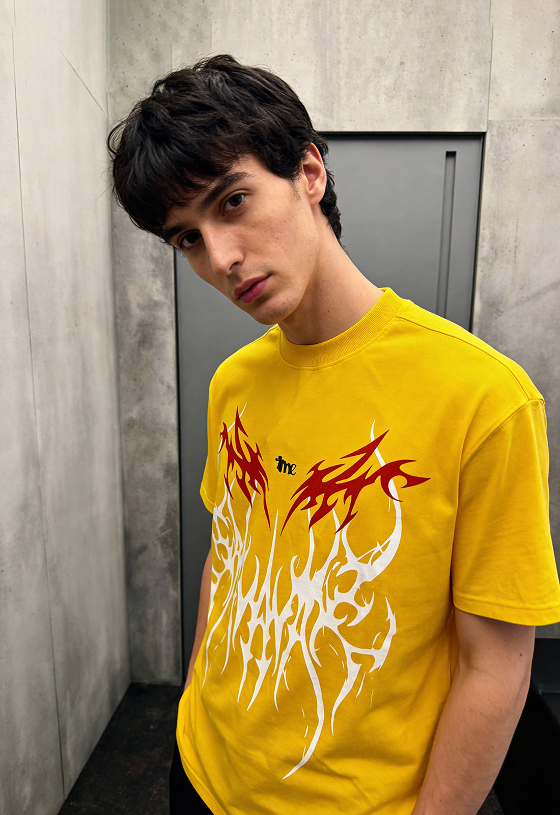 Arcane Yellow Heavyweight-Oversized T-Shirt