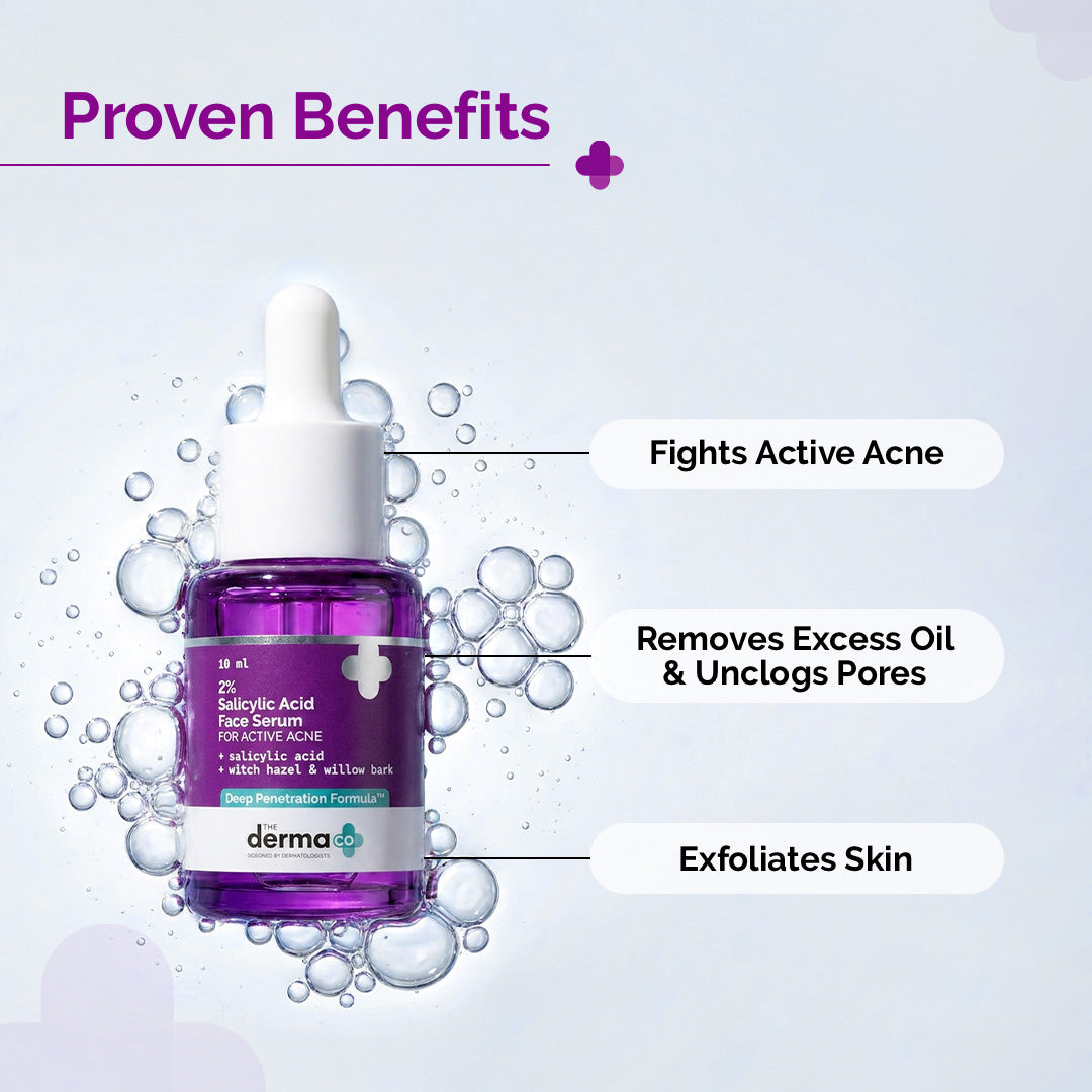 2% Salicylic Acid Serum for Active Acne - 10ml