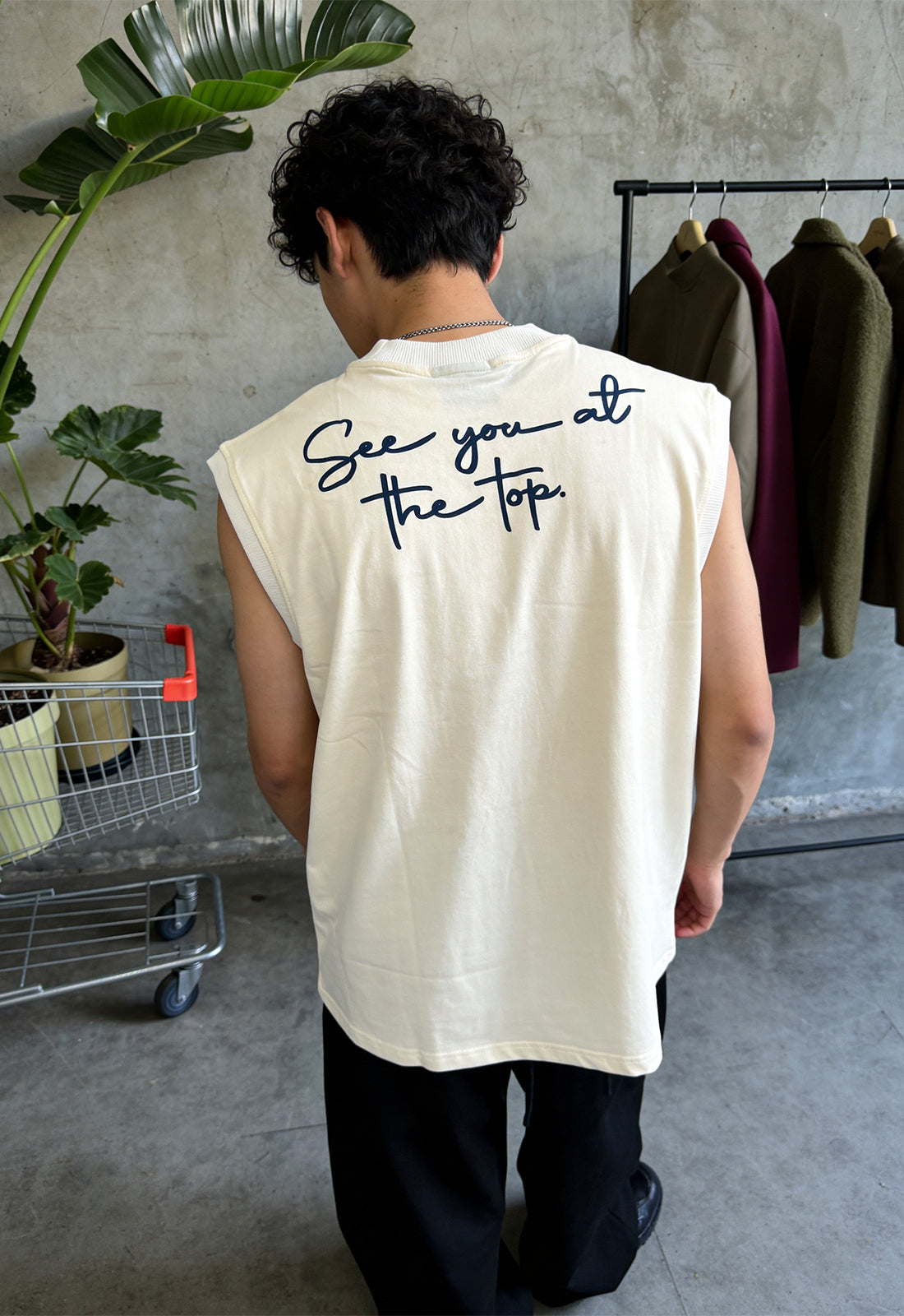 At The Top Cream Vest
