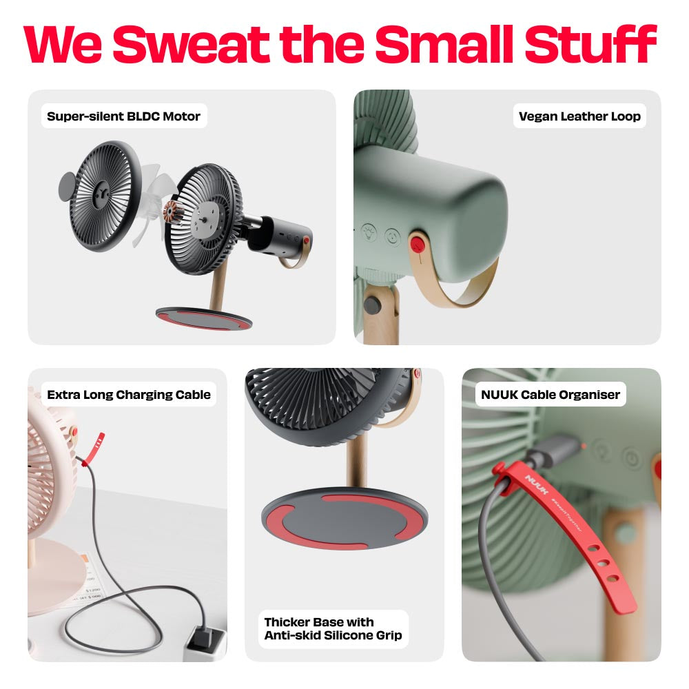All-day Wireless Rechargeable Table Fan with Mood Light and Magnetic Remote | LĪT [v3]