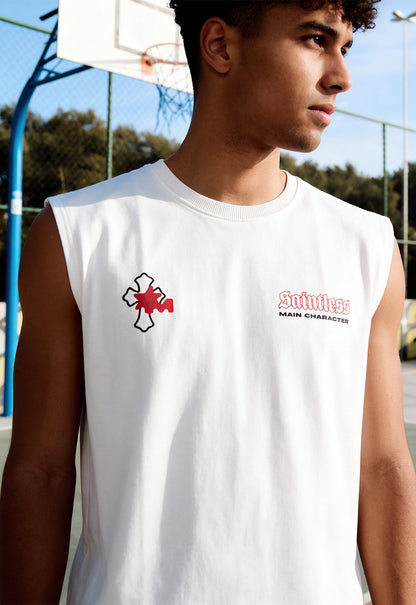 Saintless White Vest