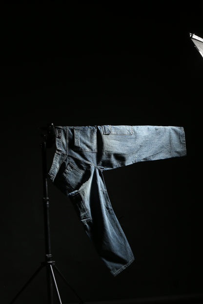 Stone Wash Denim Cargos