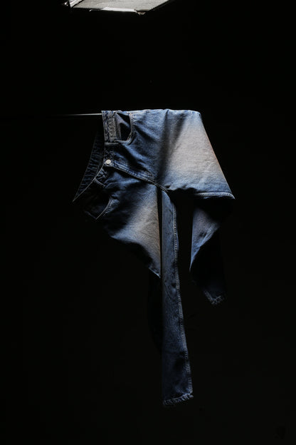 Oversized Washed Blue Denim