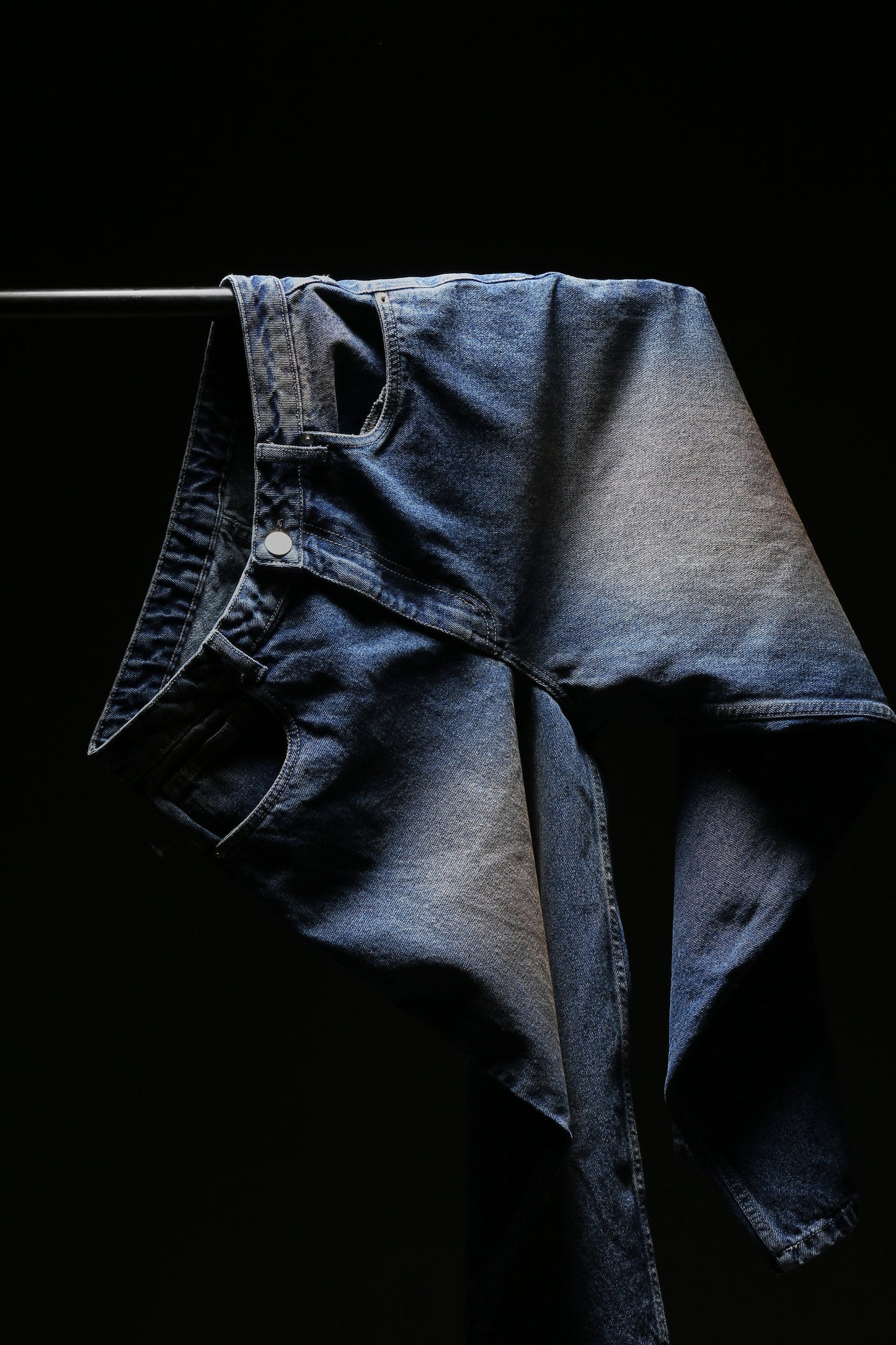 Oversized Washed Blue Denim