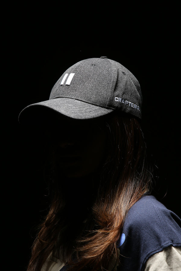 Black Wash Denim Cap