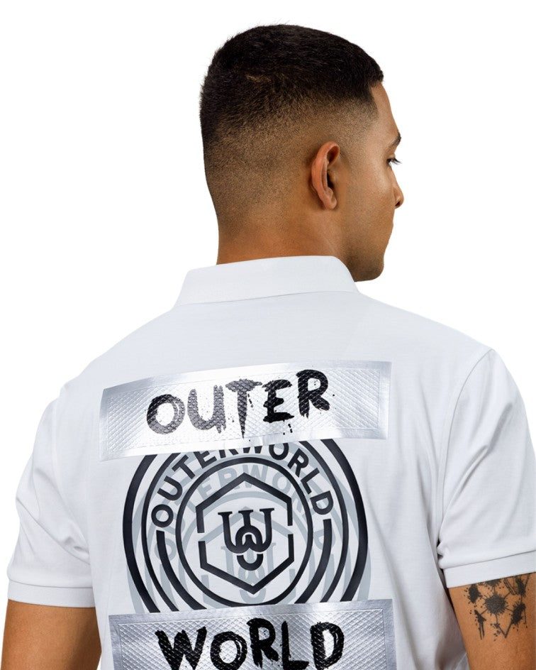 Printed Back Luxe Poloshirt