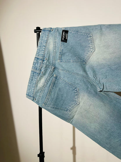 Blue Wash Baggy Denim