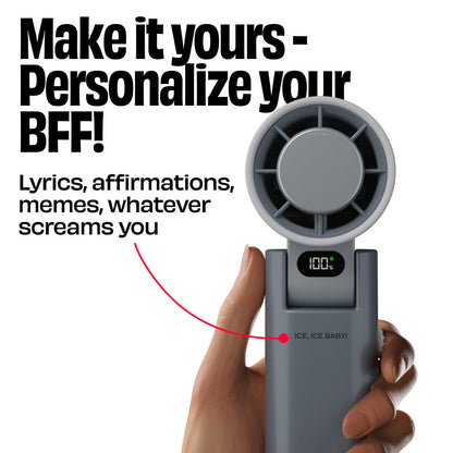 Nuuk BFF Rechargeable Personal Fan with IceTouch - Matcha Green