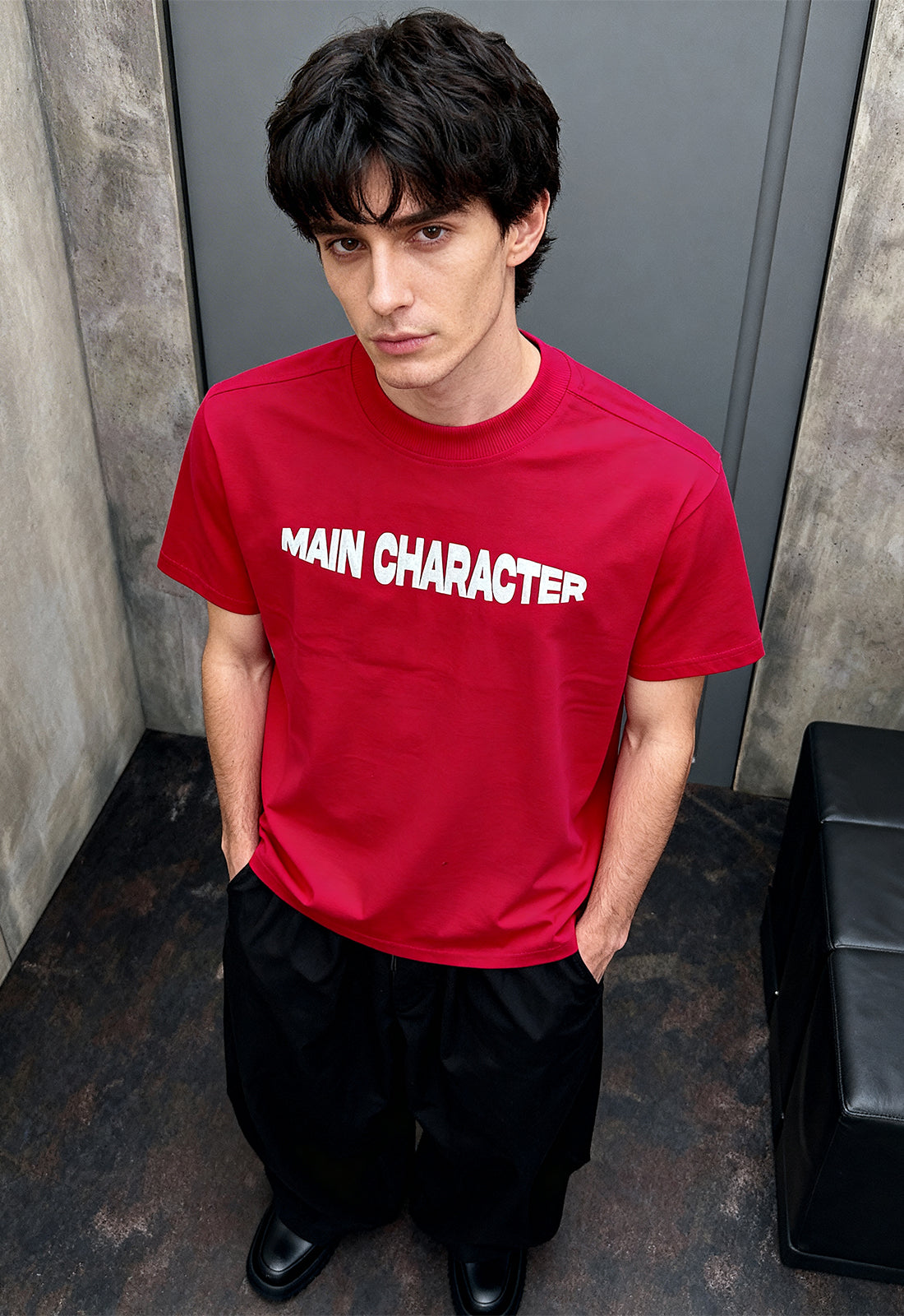 Voice Mail Hot Pink Heavyweight-Oversized T-Shirt