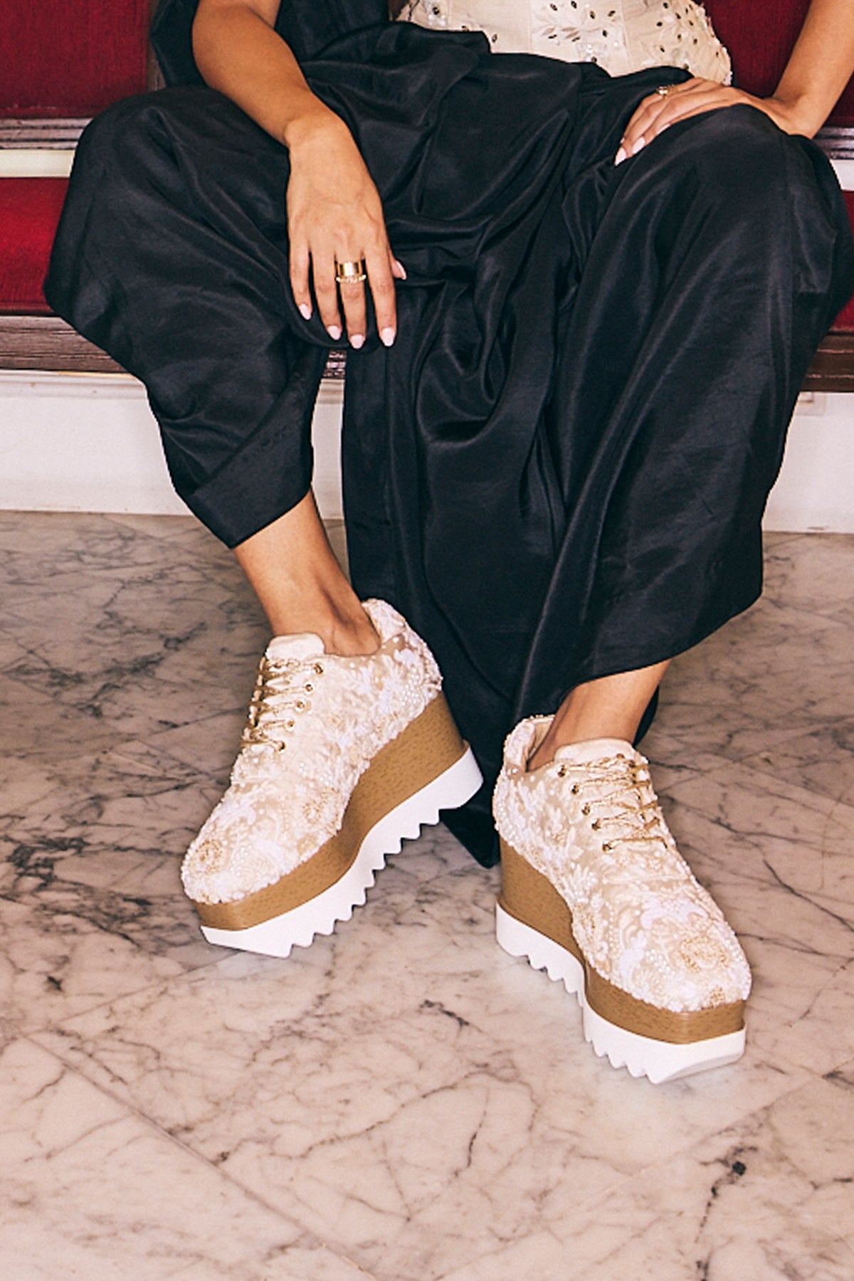 Galentine Wedge Sneakers