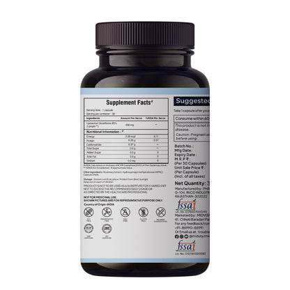 Miduty Liposomal Glutathione 85% 650 mg - Advanced Nano-Liposomal Formula with Lipoglo - 8X Absorption - TEM Verified - 30 Veg Capsules