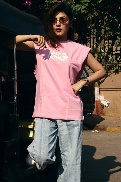 Pink Smash The Patriarchy Vest