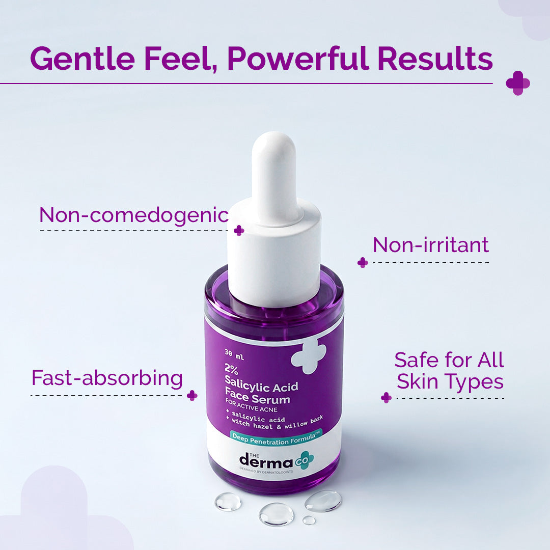 2% Salicylic Acid Face Serum for Active Acne - 30ml