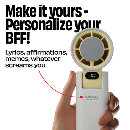 Nuuk BFF Rechargeable Personal Fan with IceTouch - Matcha Green