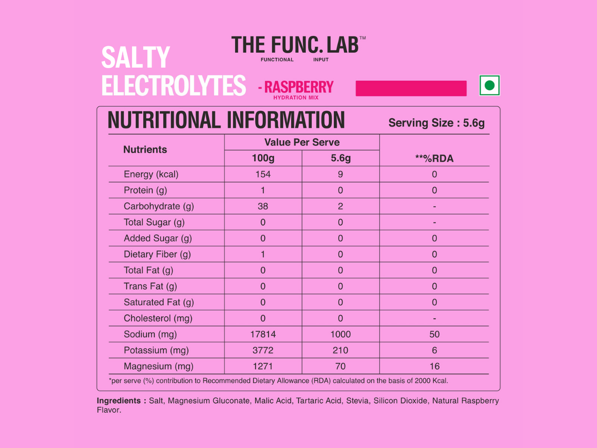 Salty Hydration Mix  Raspberry