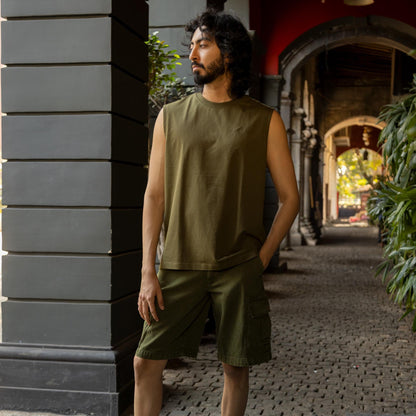 Mens Tank Top - Olive