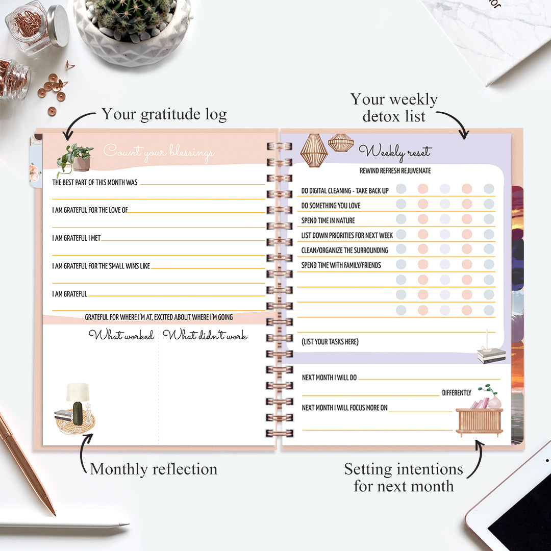 Undated Yearly Planner - Adventures Over Things