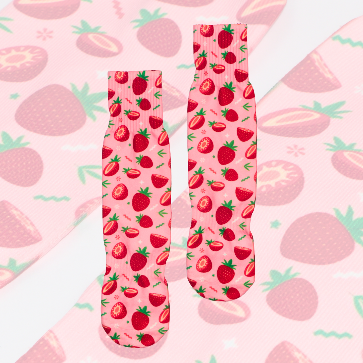 Strawberry Kiss Socks | The Boring Socks at Broadway
