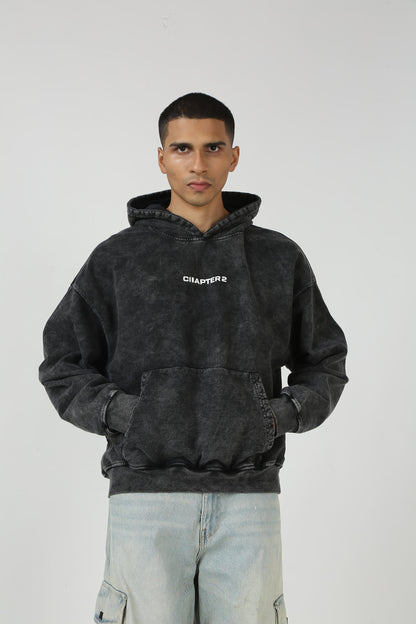 Acid Wash Grey Hoodie