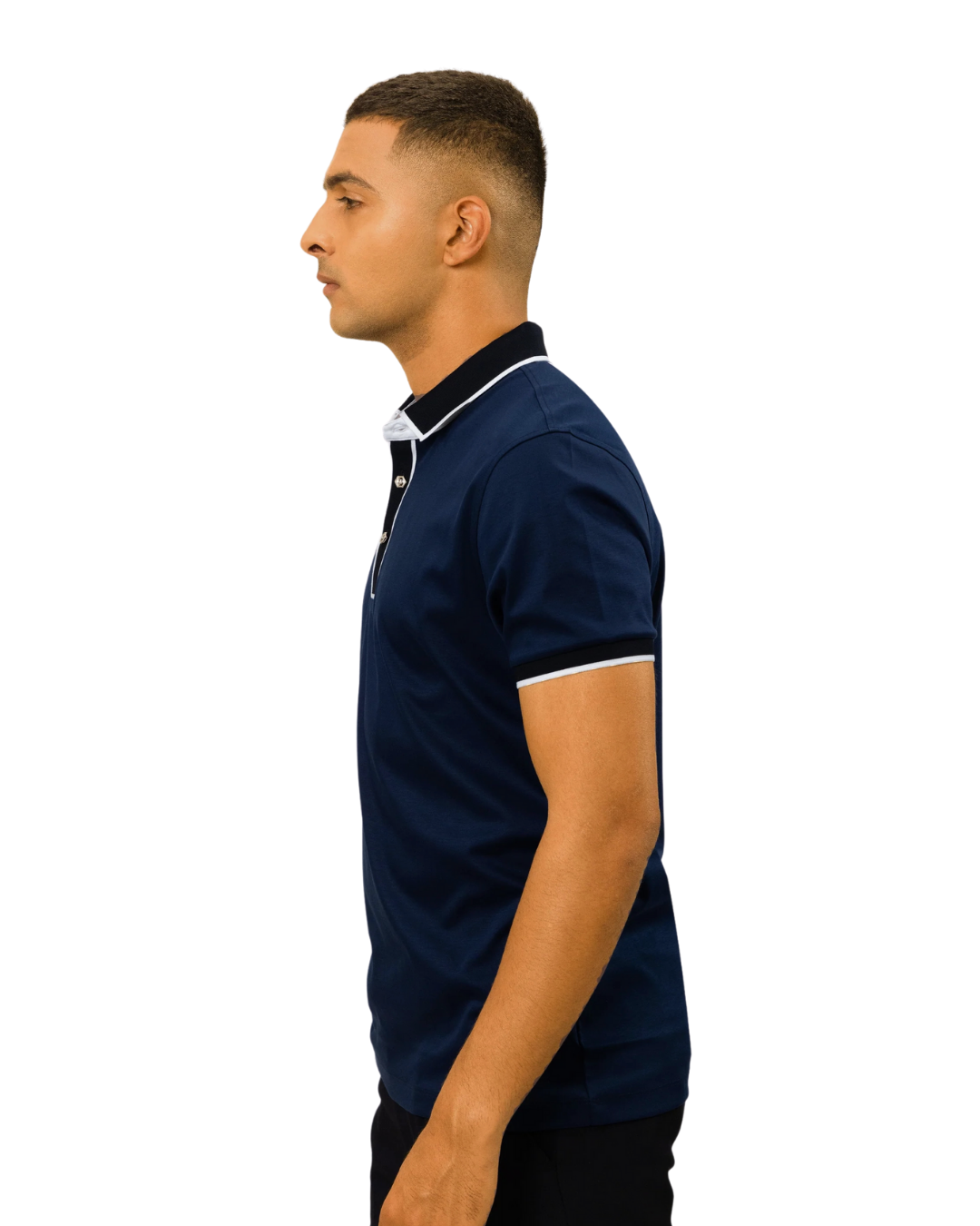 Midnight Majesty Signature Hexagon Button Polo