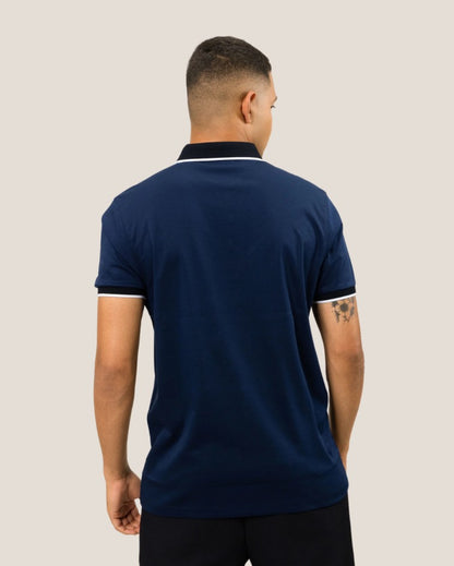 Midnight Majesty Signature Hexagon Button Polo