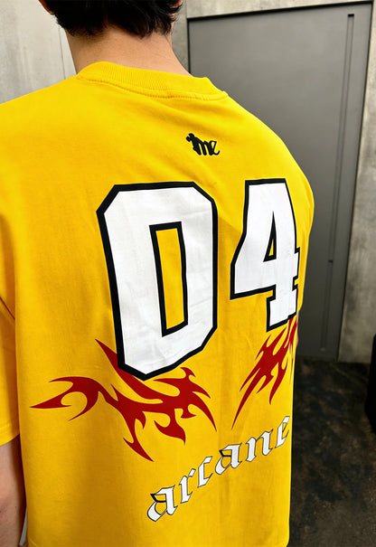 Arcane Yellow Heavyweight-Oversized T-Shirt