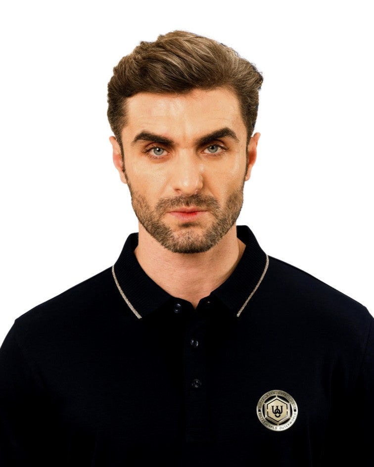 Regal Elegance Branded Badge Luxe Polo