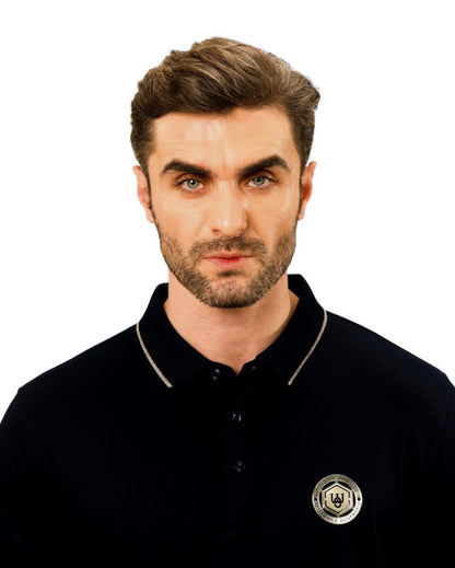 Regal Elegance Branded Badge Luxe Polo