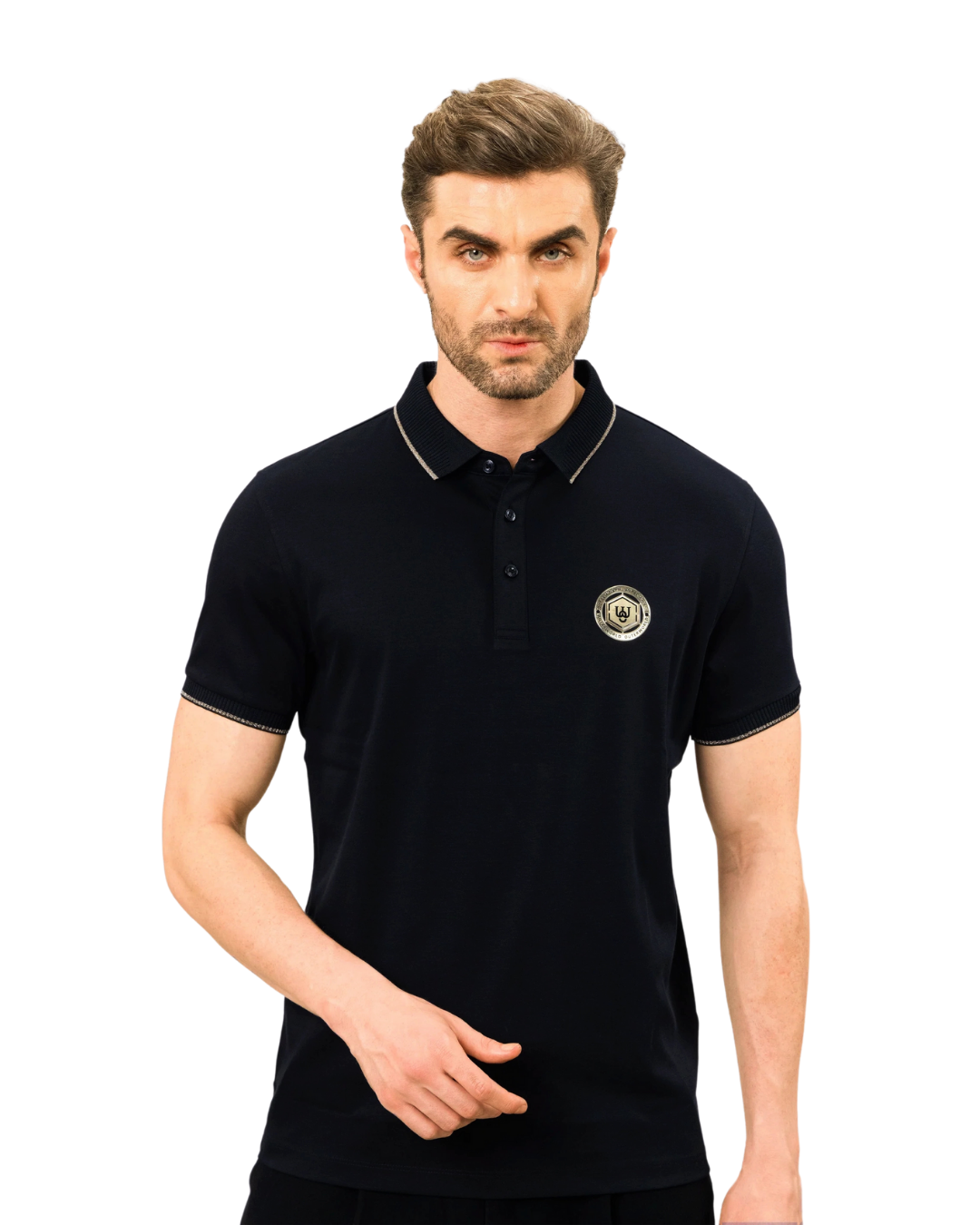 Regal Elegance Branded Badge Luxe Polo