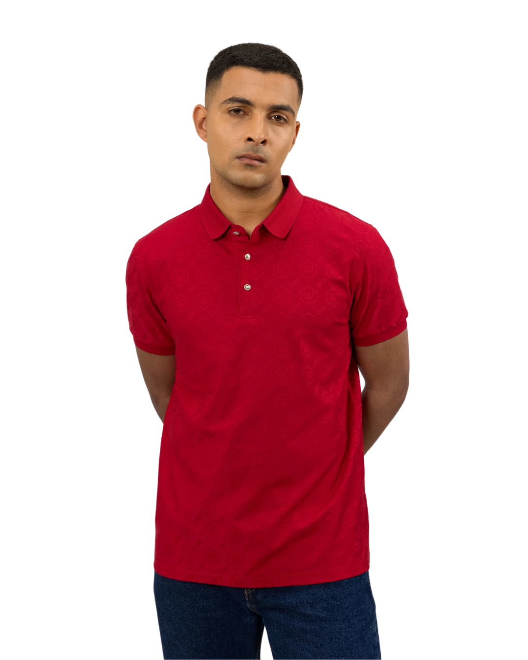 Plush Jacquard Polo