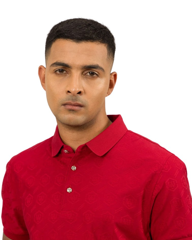 Plush Jacquard Polo