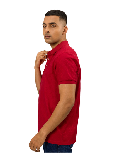 Plush Jacquard Polo