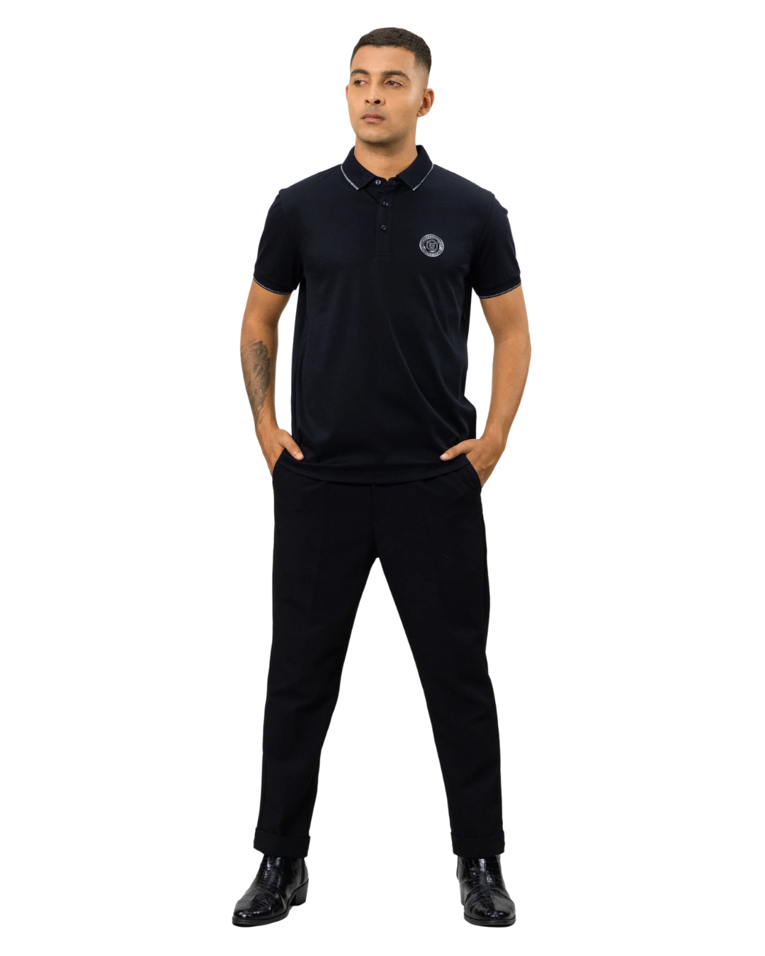 Gilded Classic Branded Badge Polo