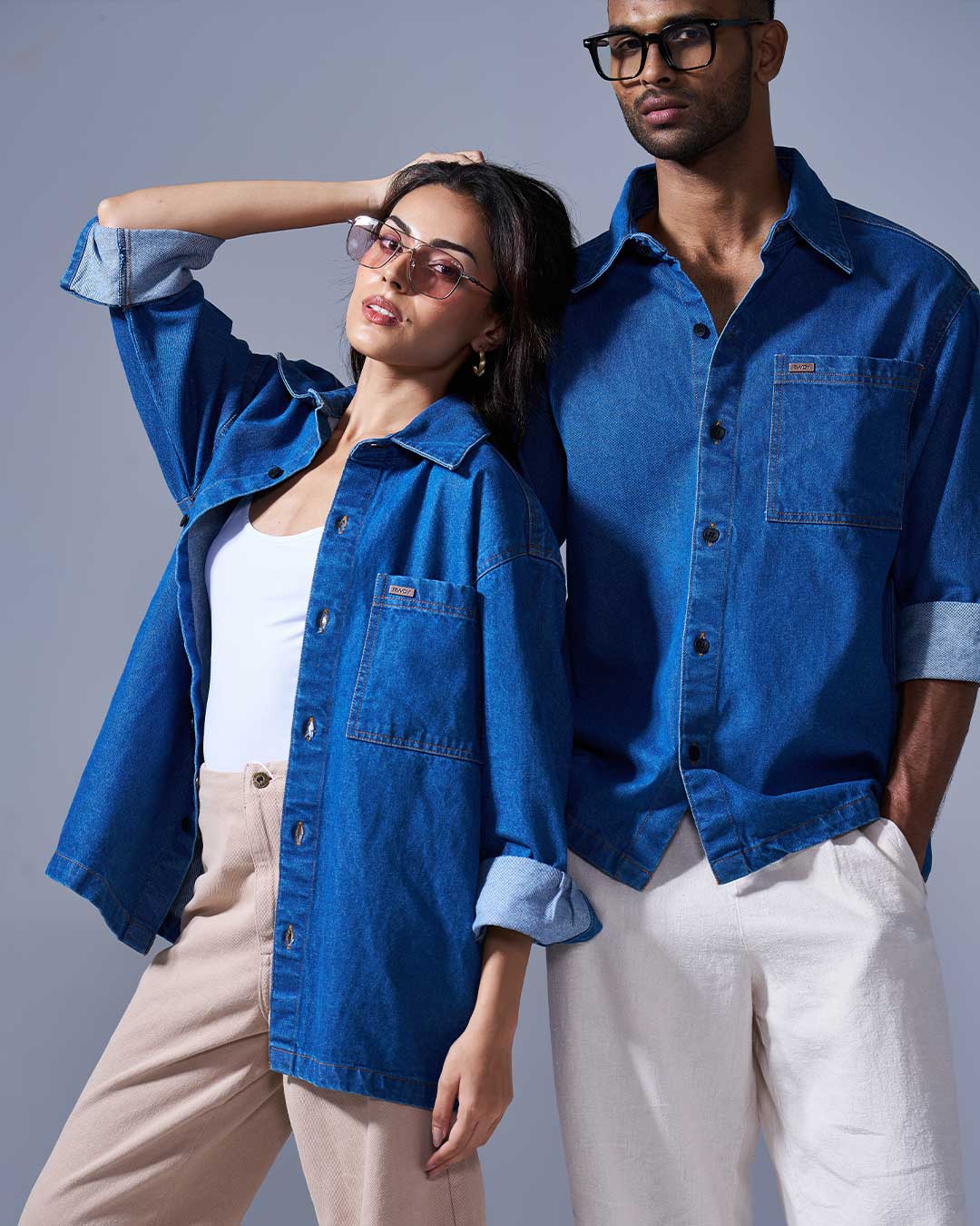 RWDY OFF-DUTY DENIM SHIRT | CLASSIC BLUE | RWDY at Broadway