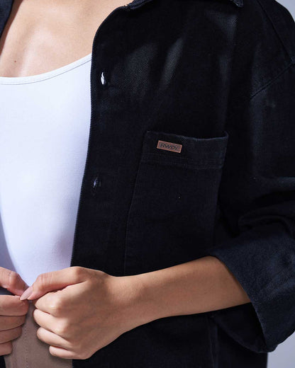 RWDY OFF-DUTY DENIM SHIRT | STONE BLACK | RWDY at Broadway