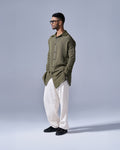 RWDY COLLAR KURTA | OLIVE | RWDY at Broadway