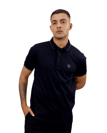 Diamond Swerve Metallic Badge Polo