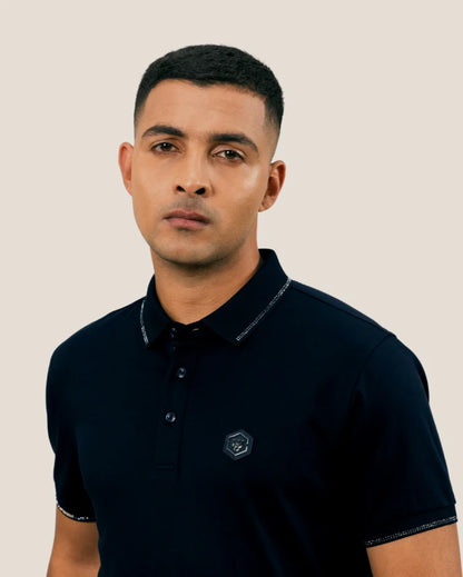 Diamond Swerve Metallic Badge Polo