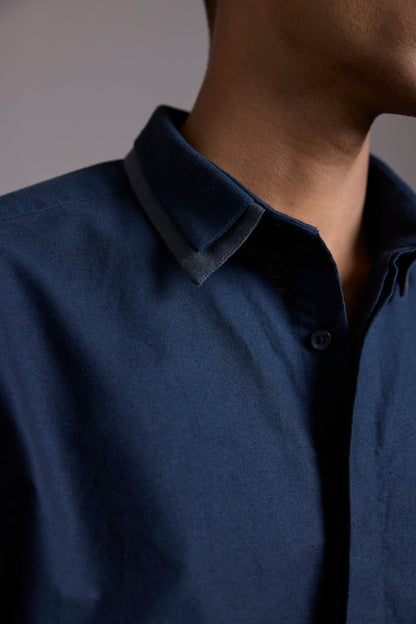 MIDNIGHT CONTRAST OXFORD SHIRT