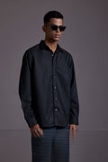 MIDNIGHT PINSTRIPE SHACKET