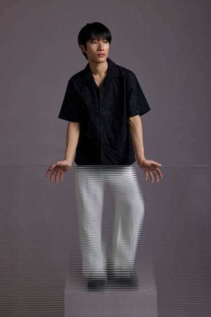 NOIR BLOOM CUBAN SHIRT