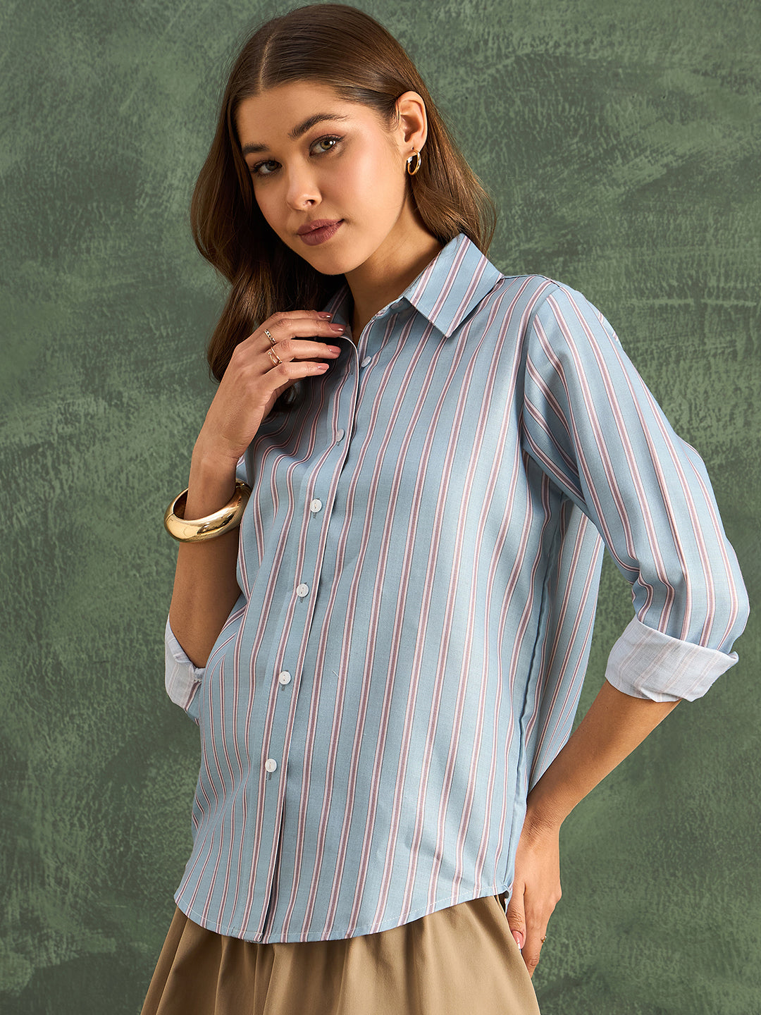 Printed Pure Linen Shirt