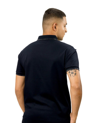 Diamond Swerve Metallic Badge Polo